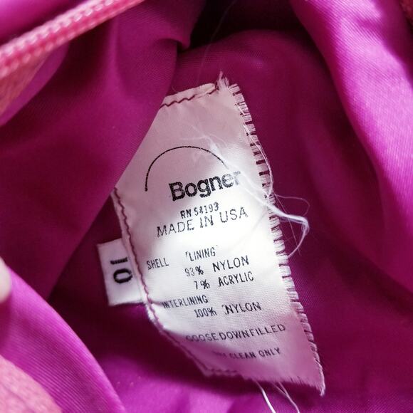 Bogner Fuchsia Goose Down Puffer Ski Winter Jacket - Picture 3 of 16